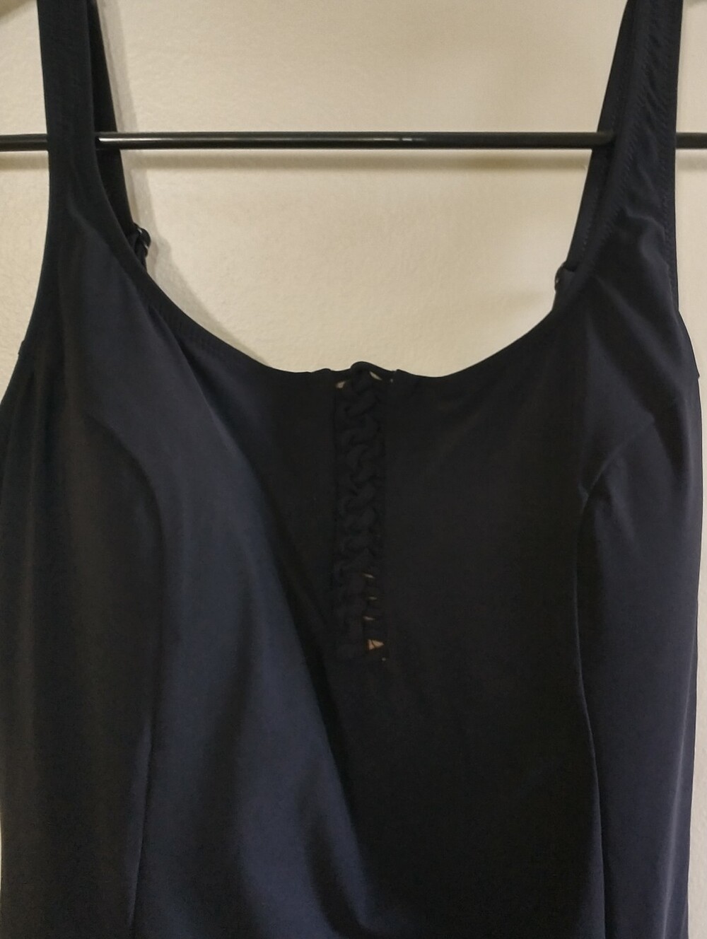 NWT Gottex Black Ruched Swimsuit with Skirt Bathing Suit Size 12 - Picture 4 of 13